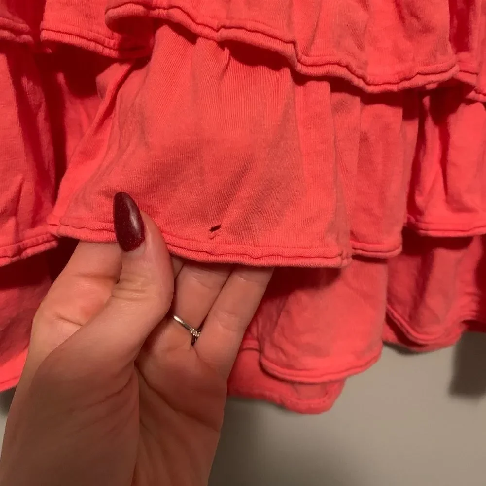 Girl's Peach OshKosh Ruffle Dress